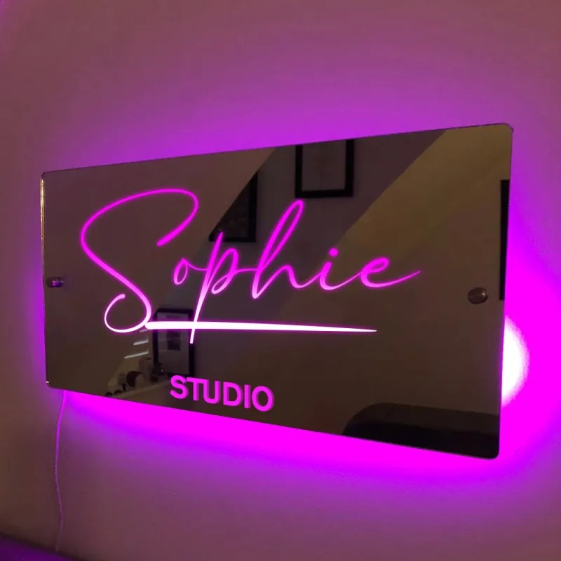 Pre-Order LED Custom mirror words only (shipping will be charged upon arrival)
