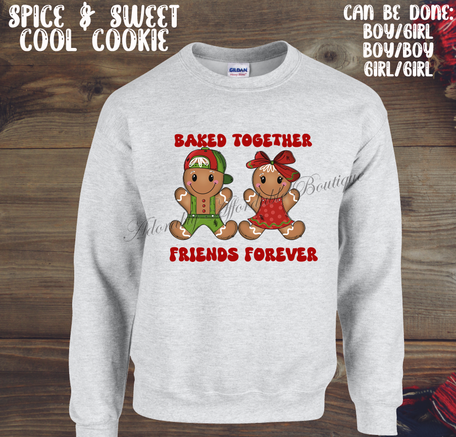 Baked Together Friends Forever COOL Cookie