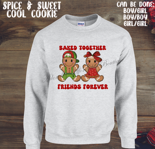 Baked Together Friends Forever COOL Cookie