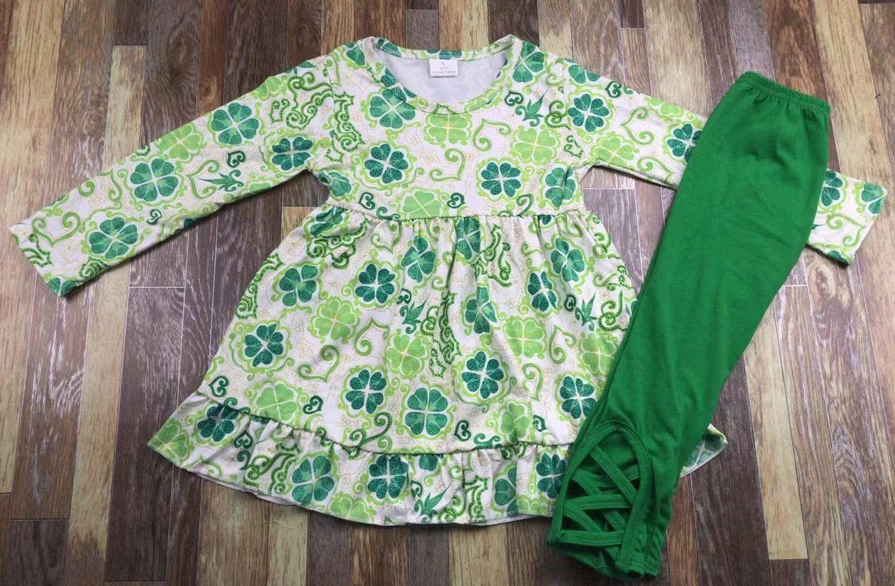 St Patrick Clover & Plaid Coordinating (4 Styles available)