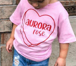 Candy Heart Name Shirt