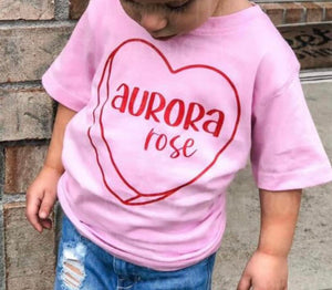 Candy Heart Name Shirt