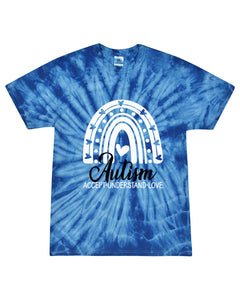 💙Blue TieDye Accept Love Understand (Youth XS to Adult 5XL) *no puzzle