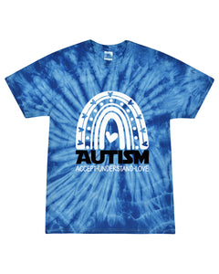 Blue TieDye Accept Love Understand (Youth XS to Adult 5XL) *no puzzle💙