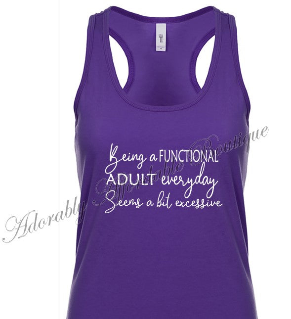 Being a Functional Adult Tank