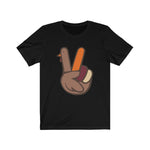 Peace Turkey Sign Adult Short Sleeve Tee