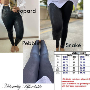 Snake, Leopard, Pebble Leggings