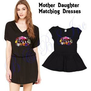 Mother Daughter Dress, Mother's Day Gift, Mother's Love, Daughter's Love, Mother's Day, Woman's Flower Dress, Girls Flower Dress