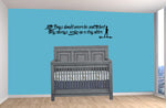 Peter Pan Wall Decal, Baby Boy Nursery Room Decor, Little boys should never be sent to bed, Baby Shower, Nursery Wall Art, boy quote decal