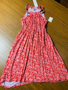 Everly grey “alohoa” red Hawaiian dress