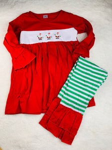 Santa Embroidered Cotton Collection IN STOCK!