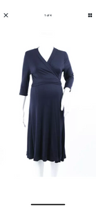 Everly Grey Caitlin Wrap dress in Navy-M