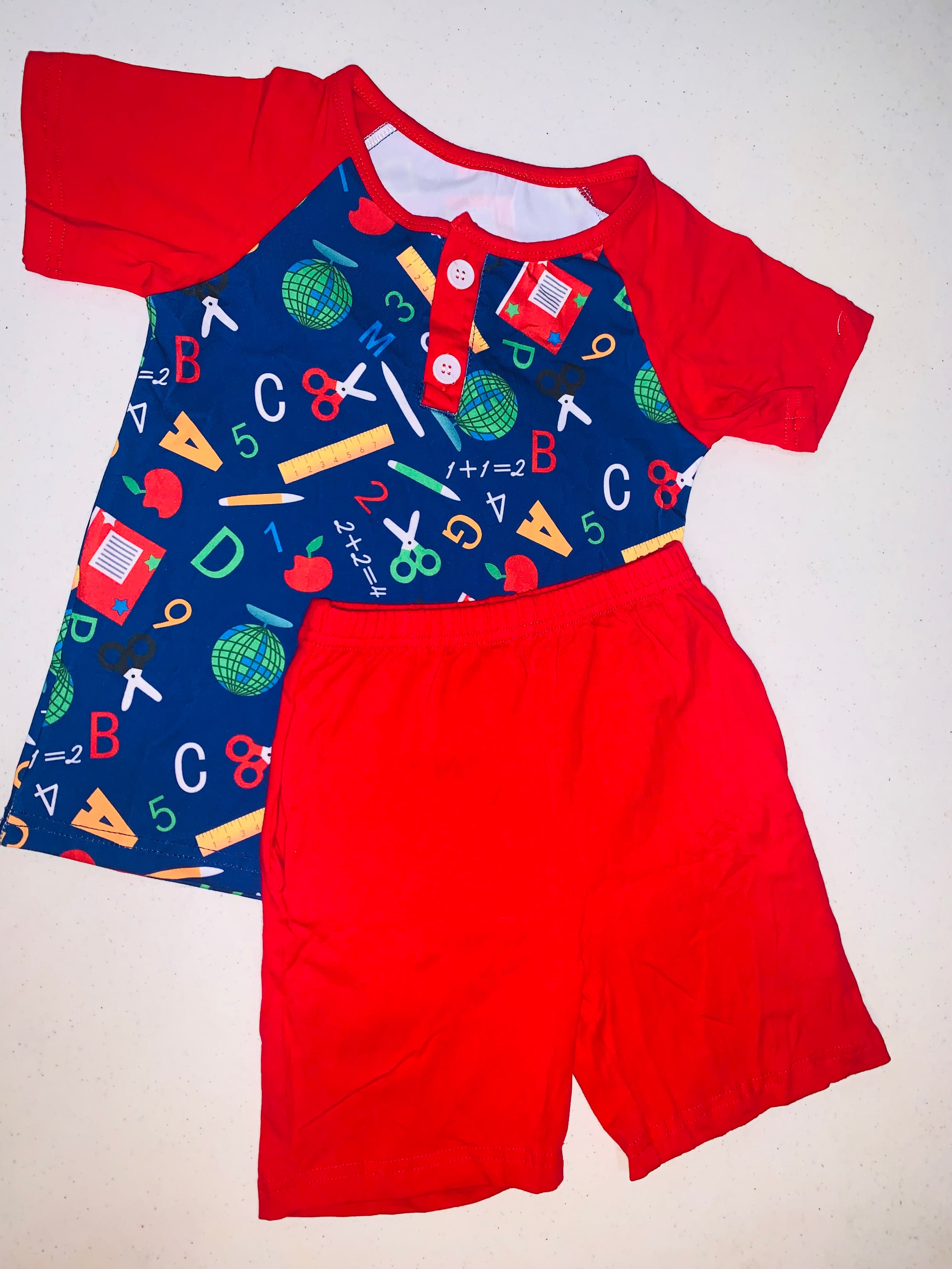 ABC Henley Shorts Set