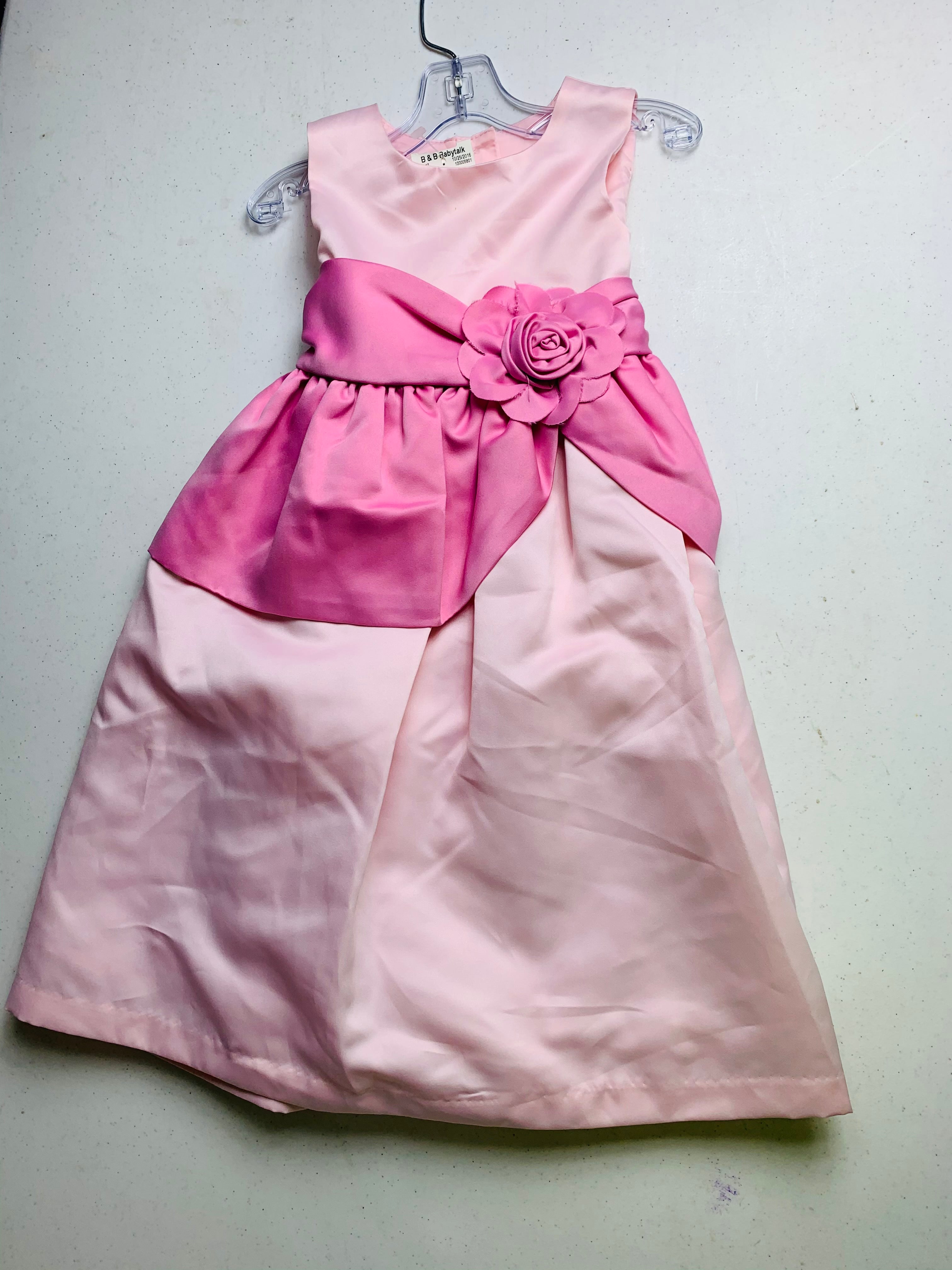 Resell Satin Pink Dress 4t 🧵
