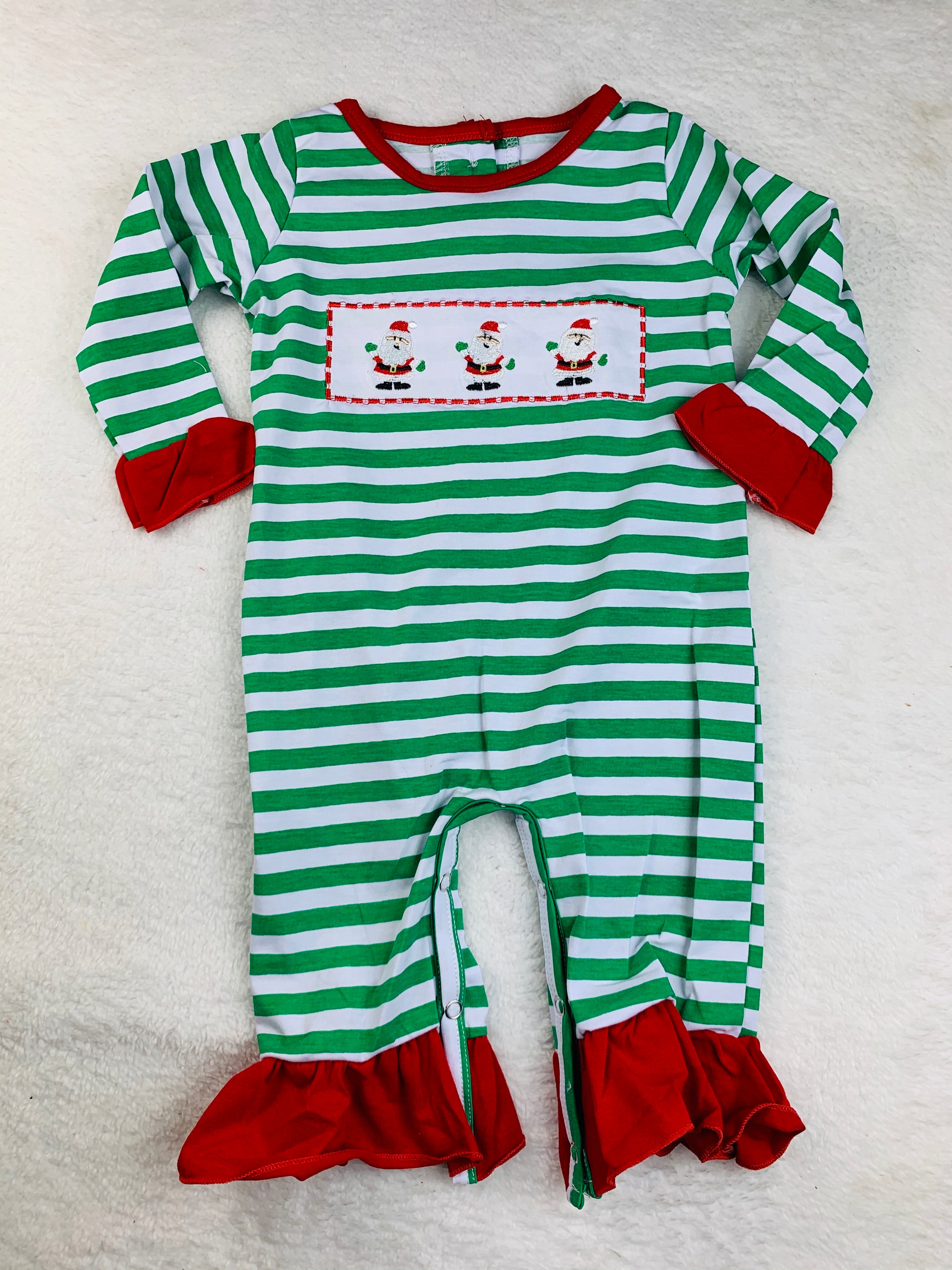 Santa Embroidered Cotton Collection IN STOCK!
