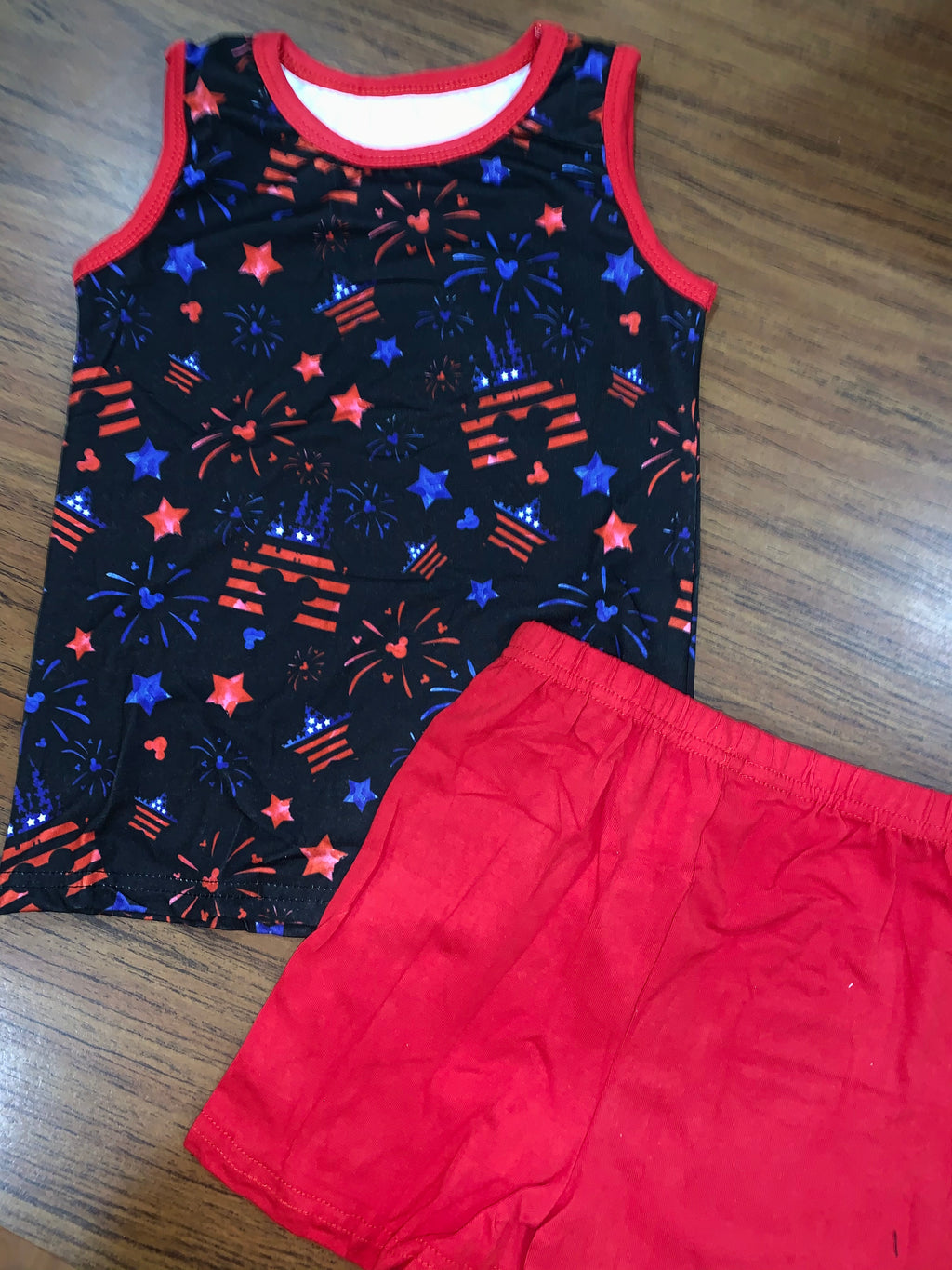 Red White and Blue Mouse Style (Tank Set)
