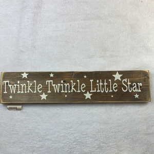 Small twinkle twinkle little star sign