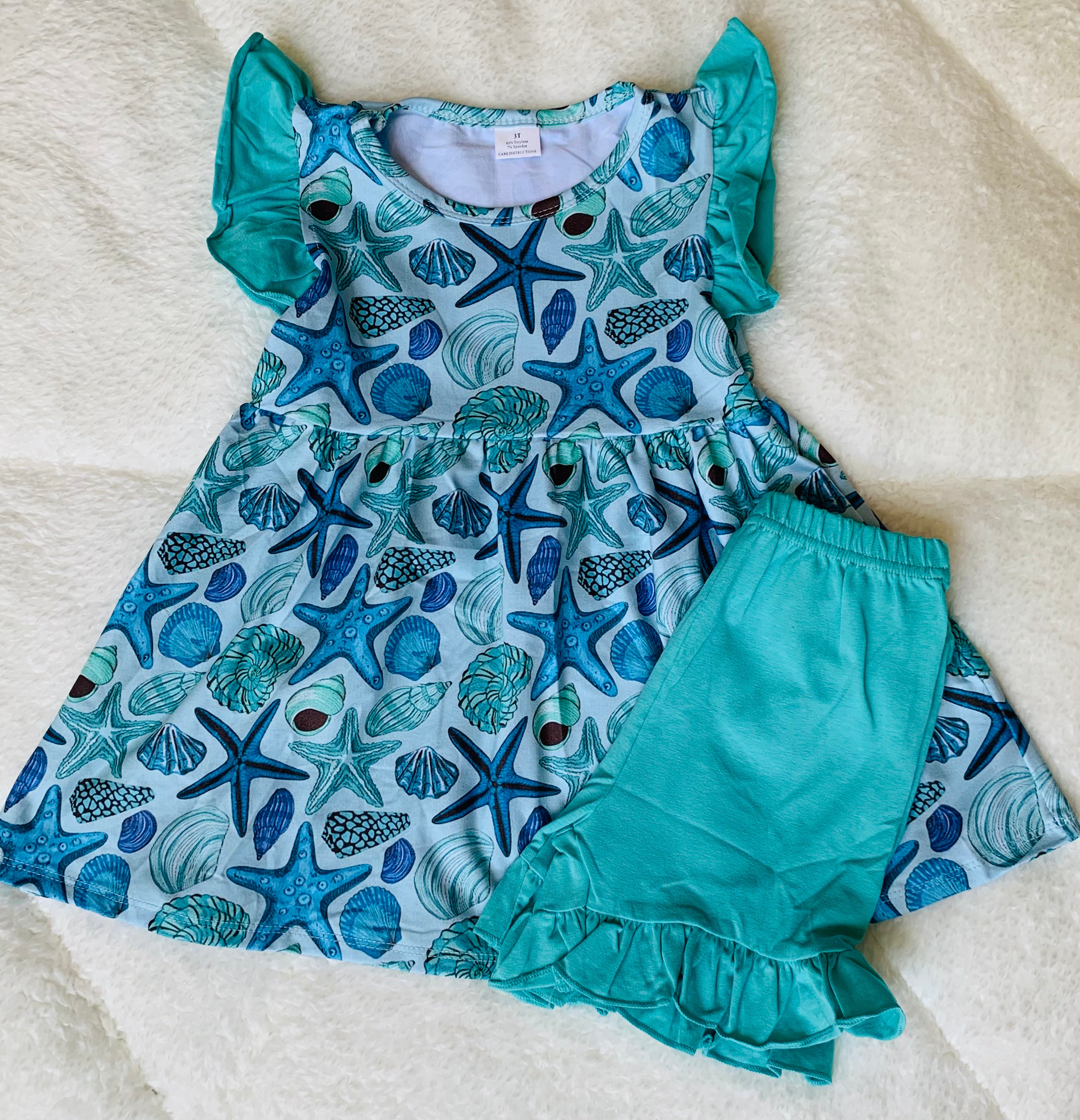 Starfish Pearl Shorts Set