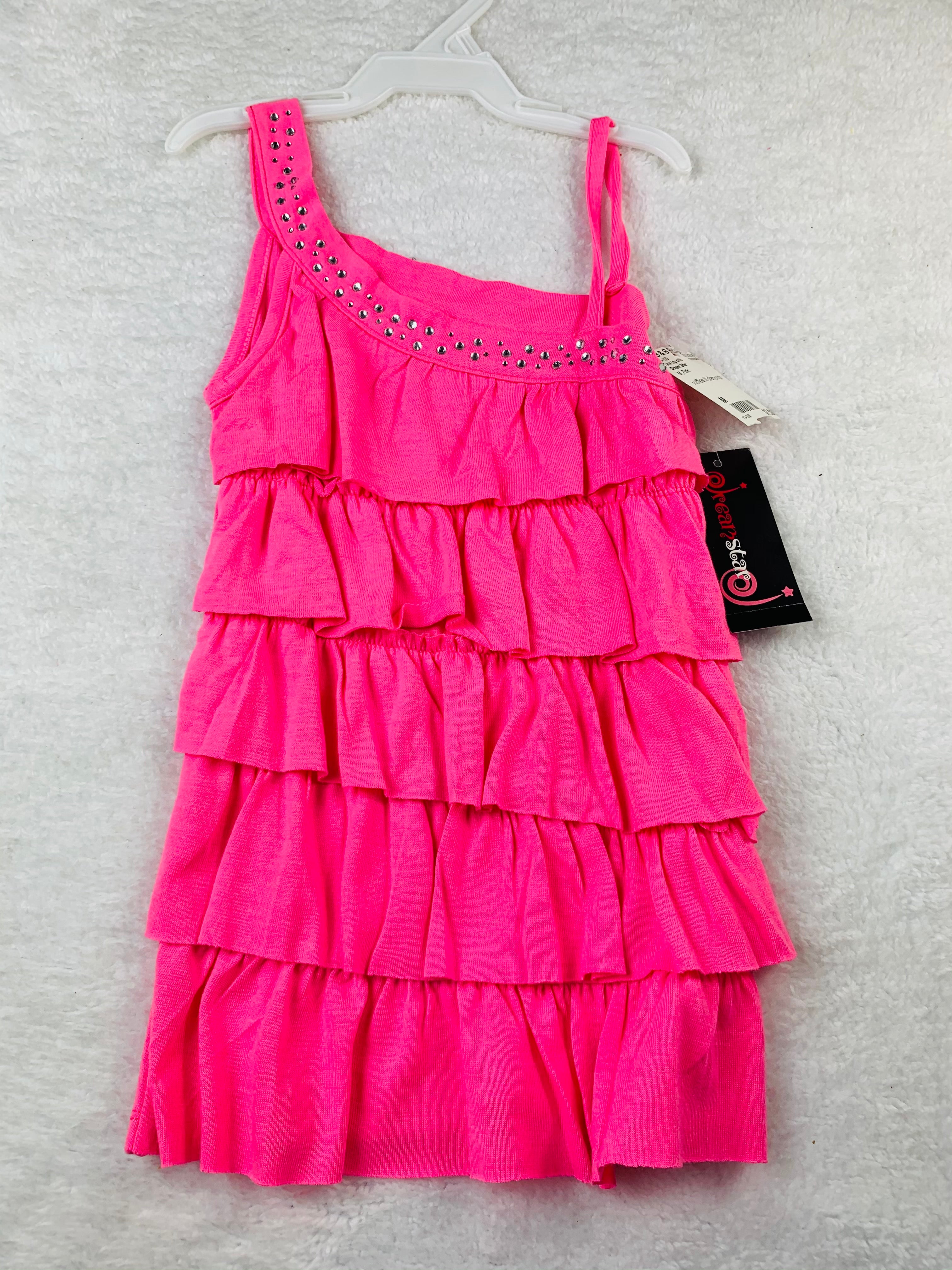 Blue or Pink strapped sequins shirt