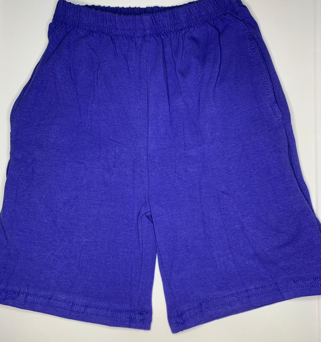 Cotton Shorts in Blue (with Pockets)
