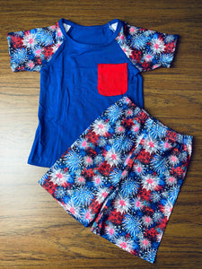 Fireworks Shorts Set (sibling coordinates available) *LAST ONE*