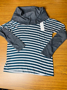 Everly Grey “Erica” hunter green striped