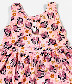 Minnie Floral Dress with pockets (coordinates with Mickey Skateboarding Shirt)