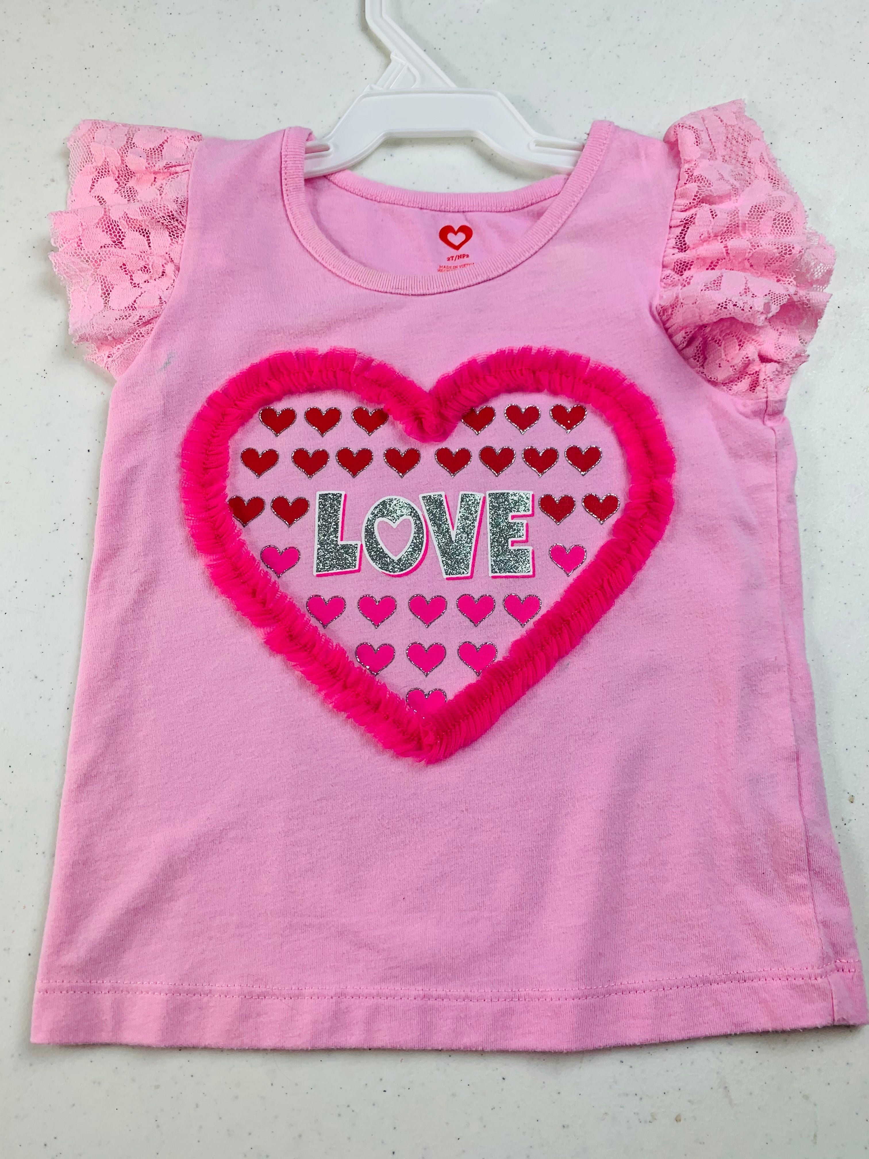 Resale love pink t shirt 2T 🧵