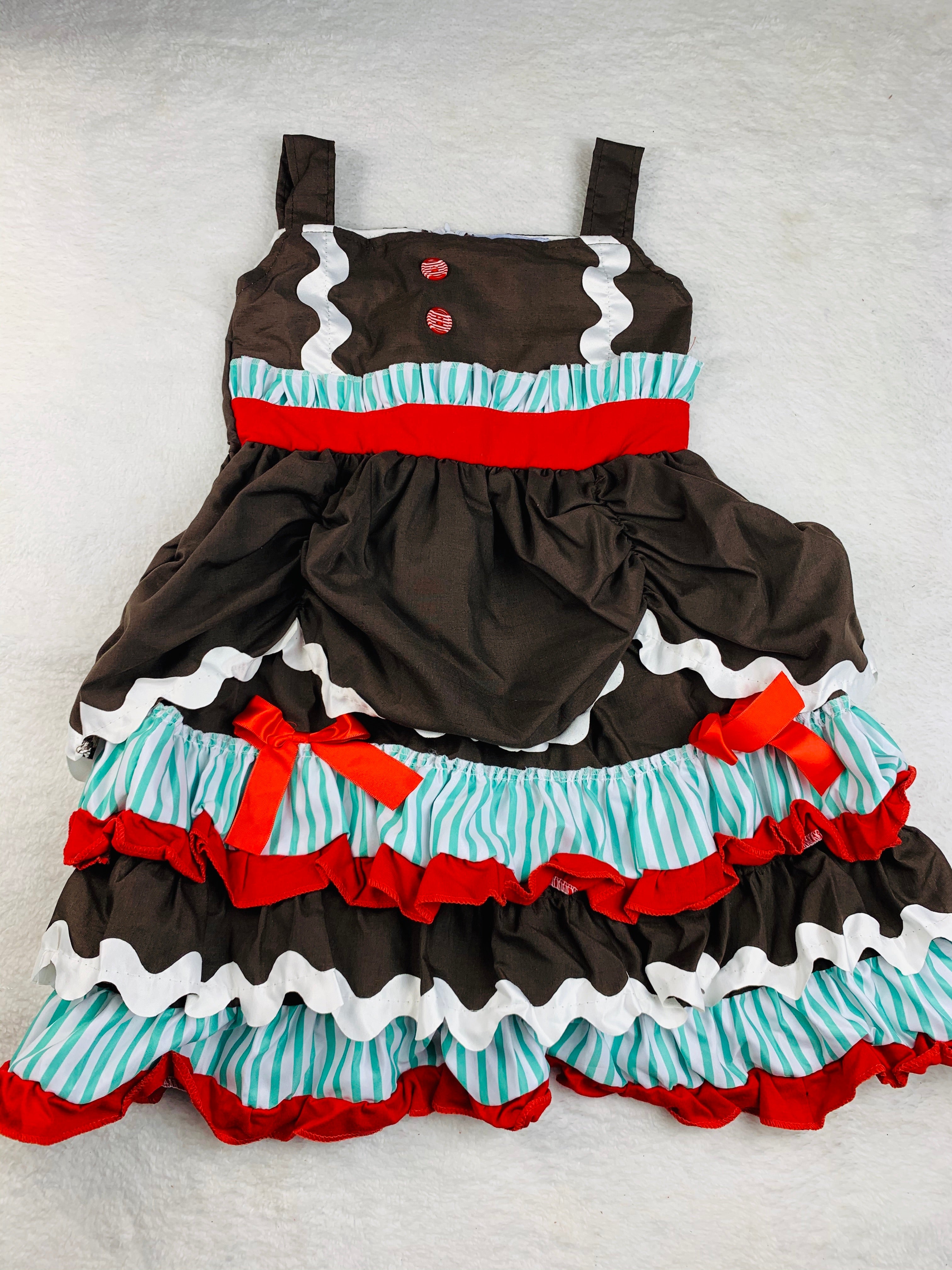Gingerbread Ruffle Dress and Shirt IN STOCK!