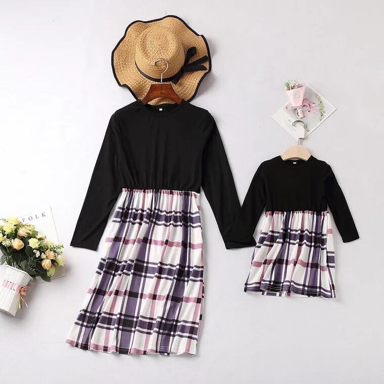 Lightweight Plaid Dress with Pockets