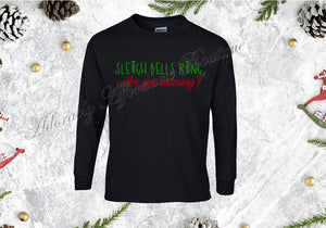 Sleigh Bells Ring~Infant to Adult~Black no glitter